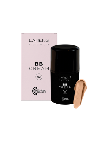 BB Cream colour Medium 02 krem kolagenowy z kolorantem Larens LCBBC2M