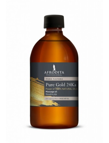 Pure Gold 24Ka olejek ze złotem do masażu ciała i twarzy 500ml Afrodita A-5554