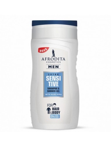 Men Extra Sensitive 2w1 Żelpod prysznic i Szampon do włosów 250ml Afrodita K-5736