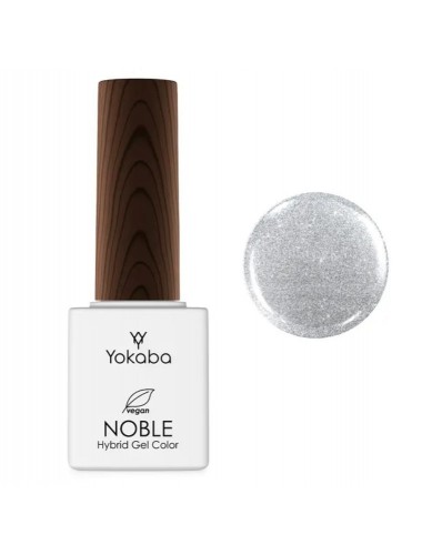 Noble 04 Shimmer Silver Hybrid Gel Color UV/LED 7ml hybryda żelowa Vegan Yokaba