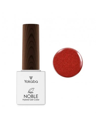 Noble 67 Red Sparkle Hybrid Gel Color UV/LED 7ml hybryda żelowa Vegan Wear&Care Yokaba