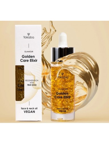 Golden CareElixir Glamour Face&Neck OIl 30ml olejek do twarzy ze złotem Yokaba