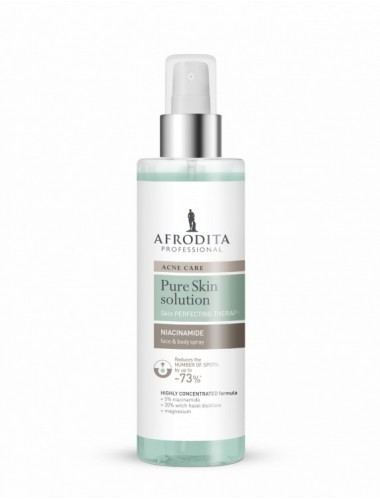 Pure Skin Solution Acne Spray 190ml skuteczny na wypryski zaw. niacynamid Afrodita K-5891