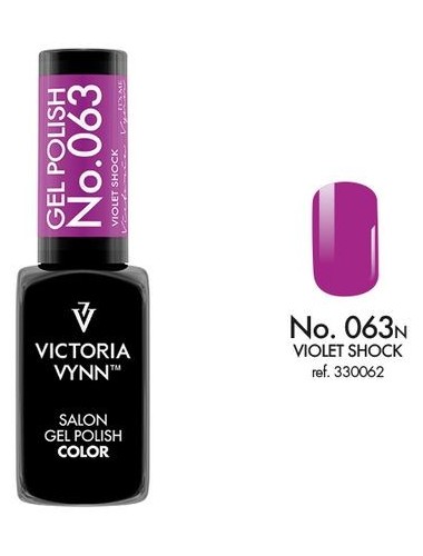 Gel Polish kolor NeonLove hybryda 063 Violet Shock neon Victoria Vynn