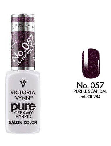 Pure Creamy Hybrid kolor 057 PURPLE SCANDAL 8ml Victoria Vynn hybryda Wyprzedaż