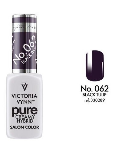 Pure Creamy Hybrid kolor 062 BLACK TULIP 8ml Victoria Vynn hybryda Wyprzedaż