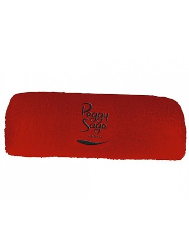 Poduszka podpórka do manicure czerwona frotte Peggy Sage 160131