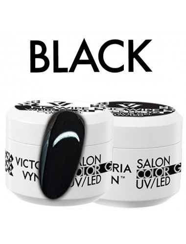 Gel no Wipe Art System Black No Wipe CZARNY bez warstwy klejącej 5ml Victoria Vynn 330408