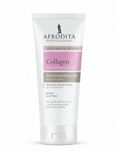 Collagen Anti Age & Lifting maska liftingująca kolagen i czerwona glinka 150ml Afrodita A-5585
